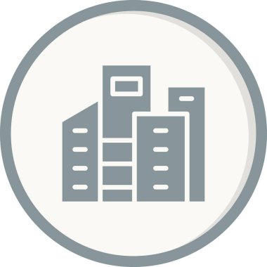 şehir simgesi, vektör illüstrasyonu