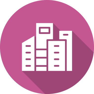 şehir simgesi, vektör illüstrasyonu