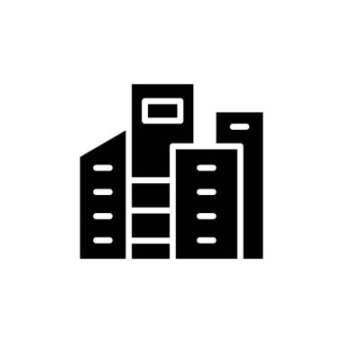 şehir simgesi, vektör illüstrasyonu