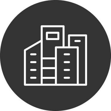 şehir simgesi, vektör illüstrasyonu