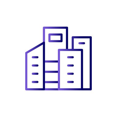 şehir simgesi, vektör illüstrasyonu