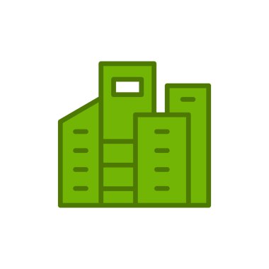 şehir simgesi, vektör illüstrasyonu