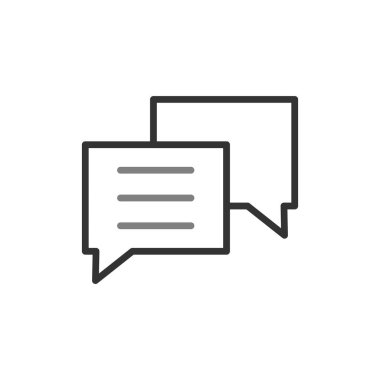 sohbet simgesi, vektör illüstrasyonu