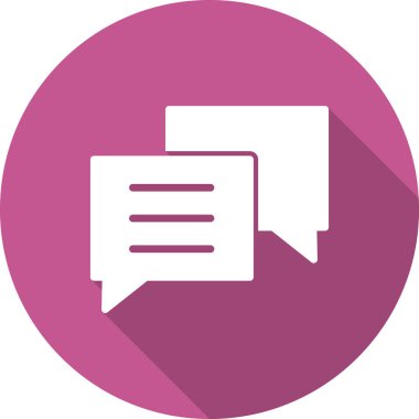 sohbet simgesi, vektör illüstrasyonu