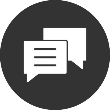 sohbet simgesi, vektör illüstrasyonu