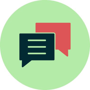 sohbet simgesi, vektör illüstrasyonu