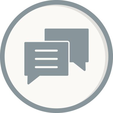 sohbet simgesi, vektör illüstrasyonu