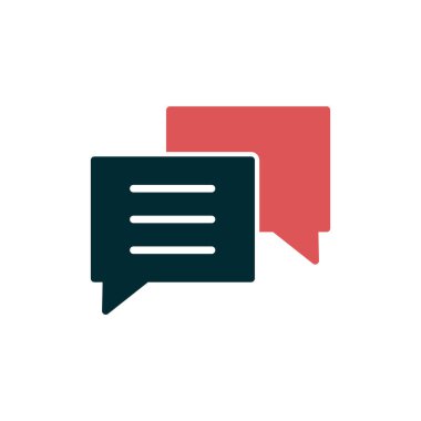 sohbet simgesi, vektör illüstrasyonu