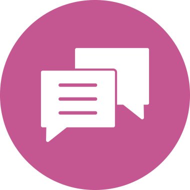 sohbet simgesi, vektör illüstrasyonu