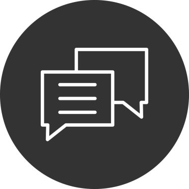 sohbet simgesi, vektör illüstrasyonu