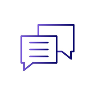 sohbet simgesi, vektör illüstrasyonu