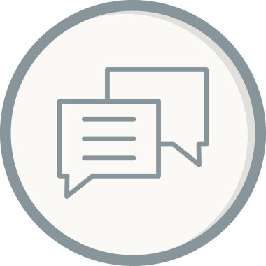 sohbet simgesi, vektör illüstrasyonu