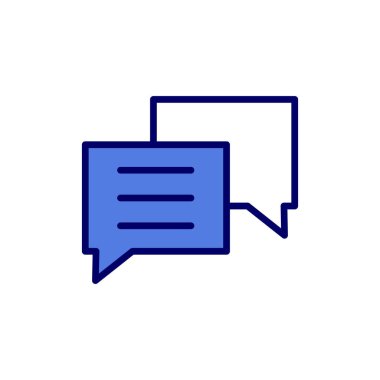 sohbet simgesi, vektör illüstrasyonu