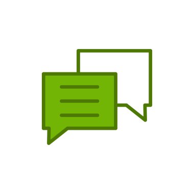 sohbet simgesi, vektör illüstrasyonu