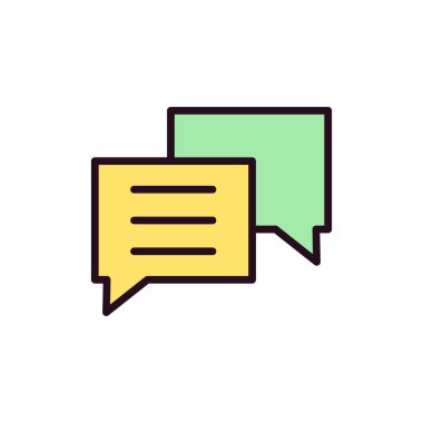 sohbet simgesi, vektör illüstrasyonu