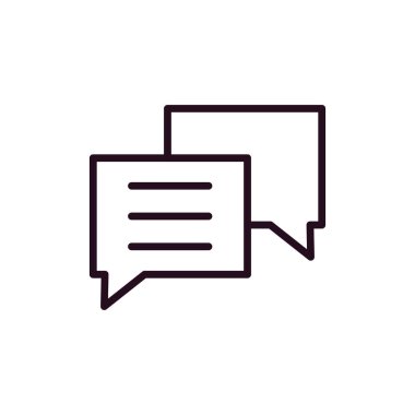 sohbet simgesi, vektör illüstrasyonu