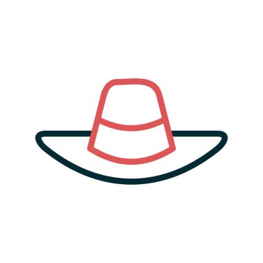  Şapka simgesi vektör illüstrasyonu