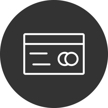 Kredi kartı simgesi, vektör illüstrasyonu