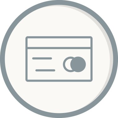 Kredi kartı simgesi, vektör illüstrasyonu