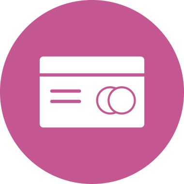 Kredi kartı simgesi, vektör illüstrasyonu