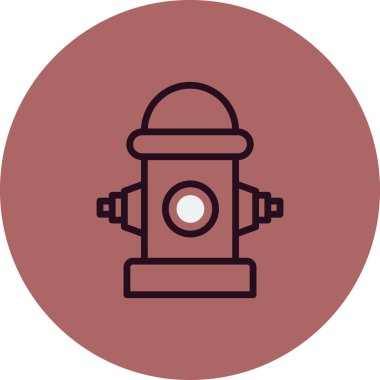 itfaiye musluğu simgesi, vektör illüstrasyonu basit tasarım