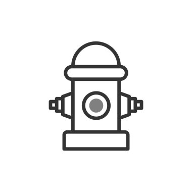 fire hydrant icon. outline illustration of gas extinguisher vector line symbol for web isolated on white background