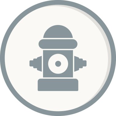 itfaiye musluğu simgesi, vektör illüstrasyonu basit tasarım