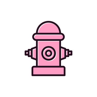 itfaiye musluğu simgesi, vektör illüstrasyonu basit tasarım