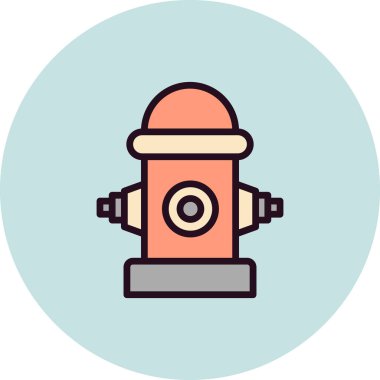 itfaiye musluğu simgesi, vektör illüstrasyonu basit tasarım