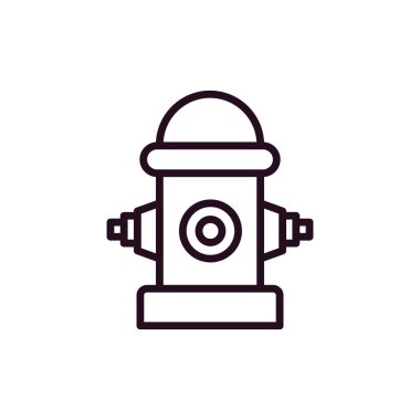 itfaiye musluğu simgesi, vektör illüstrasyonu basit tasarım