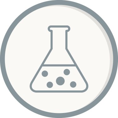 Mataralı beher ikonu, vektör illüstrasyonu