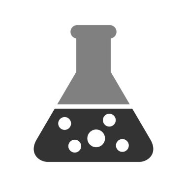 Mataralı beher ikonu, vektör illüstrasyonu