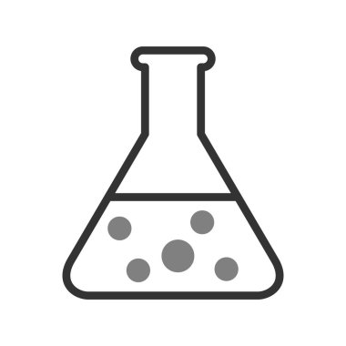 Mataralı beher ikonu, vektör illüstrasyonu