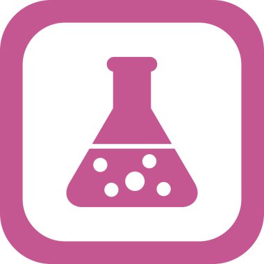 Mataralı beher ikonu, vektör illüstrasyonu