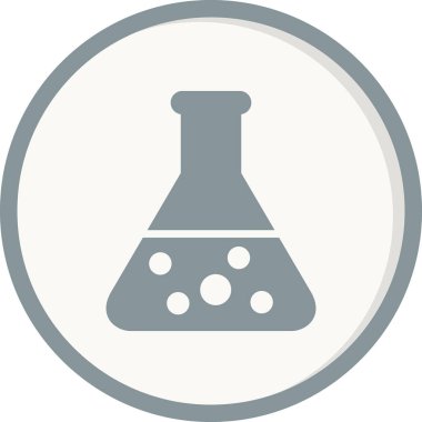 Mataralı beher ikonu, vektör illüstrasyonu