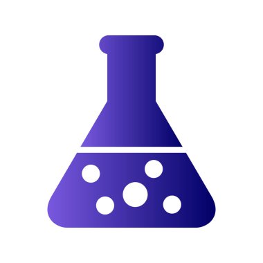 Mataralı beher ikonu, vektör illüstrasyonu