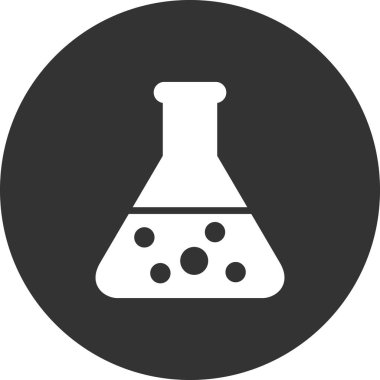 Mataralı beher ikonu, vektör illüstrasyonu