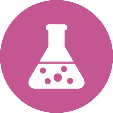 Mataralı beher ikonu, vektör illüstrasyonu