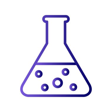 Mataralı beher ikonu, vektör illüstrasyonu