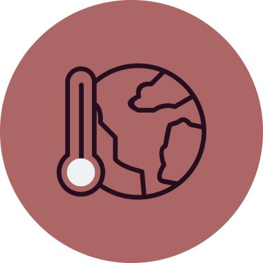 Sera Efekti simgesi, vektör illüstrasyonu  