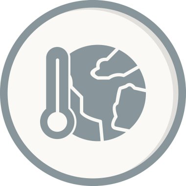 Sera Efekti simgesi, vektör illüstrasyonu  