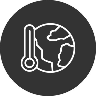 Sera Efekti simgesi, vektör illüstrasyonu  