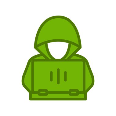 Hacker, simge vektör illüstrasyonu