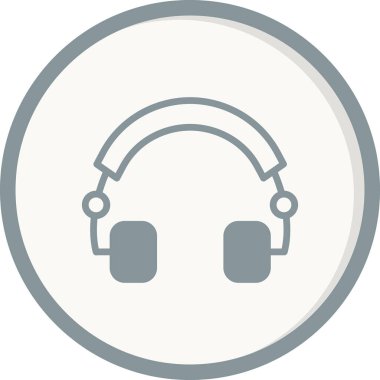 kulaklık simgesi, vektör illüstrasyonu