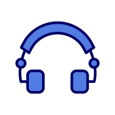 kulaklık simgesi, vektör illüstrasyonu