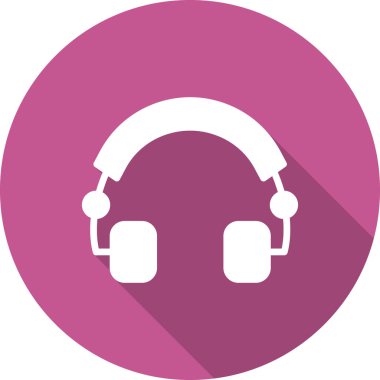 kulaklık simgesi, vektör illüstrasyonu