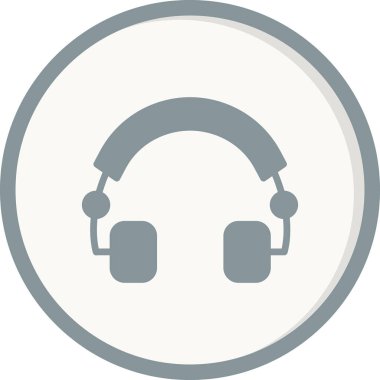 kulaklık simgesi, vektör illüstrasyonu