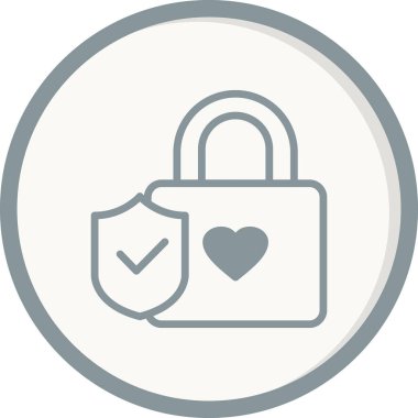 kilit simgesi, vektör illüstrasyonu