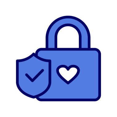 kilit simgesi, vektör illüstrasyonu