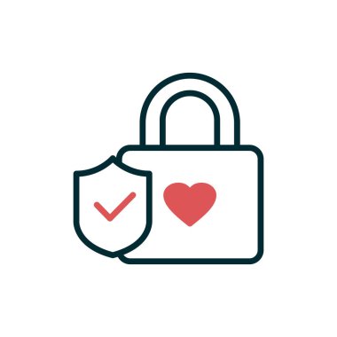 kilit simgesi, vektör illüstrasyonu